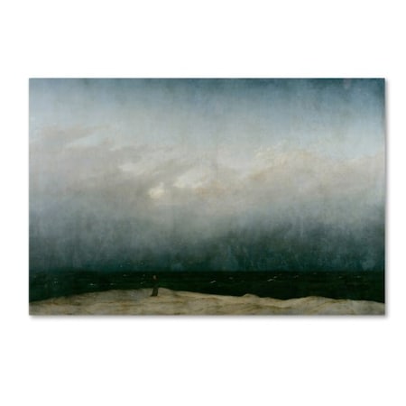 Caspar David Friedrich 'Monk By The Sea' Canvas Art,30x47